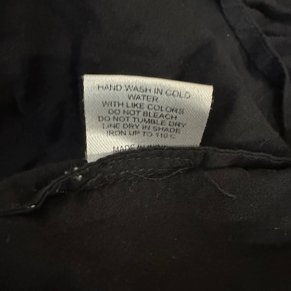 CAROLINA K Natalie Black Embroidered Shirt Dress Size Medium - Picture 10 of 11